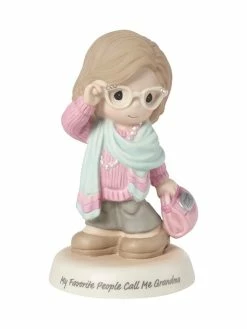 Precious Moments Y Favorite People Call Me Grandma Bisque Porcelain Figurine 183008