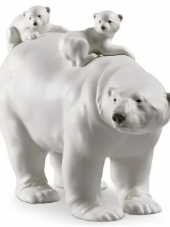 Lladró Shop 17 Lladró Mummy Bear And Babies Figurine