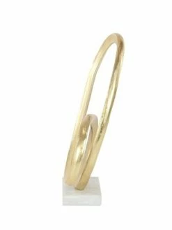 CosmoLiving By Cosmopolitan Gold Aluminum Sculpture, Geometric 17 X 12 X 4 -Lladró Shop 18031549 fpx