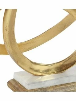 CosmoLiving By Cosmopolitan Gold Aluminum Sculpture, Geometric 17 X 12 X 4 -Lladró Shop 18031552 fpx