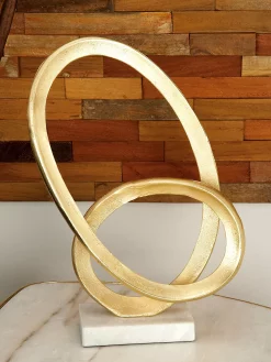 CosmoLiving By Cosmopolitan Gold Aluminum Sculpture, Geometric 17 X 12 X 4 -Lladró Shop 18031553 fpx