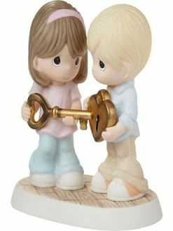 Precious Moments 222003 You Have The Key To My Heart Bisque Porcelain Figurine -Lladró Shop 23936057 fpx