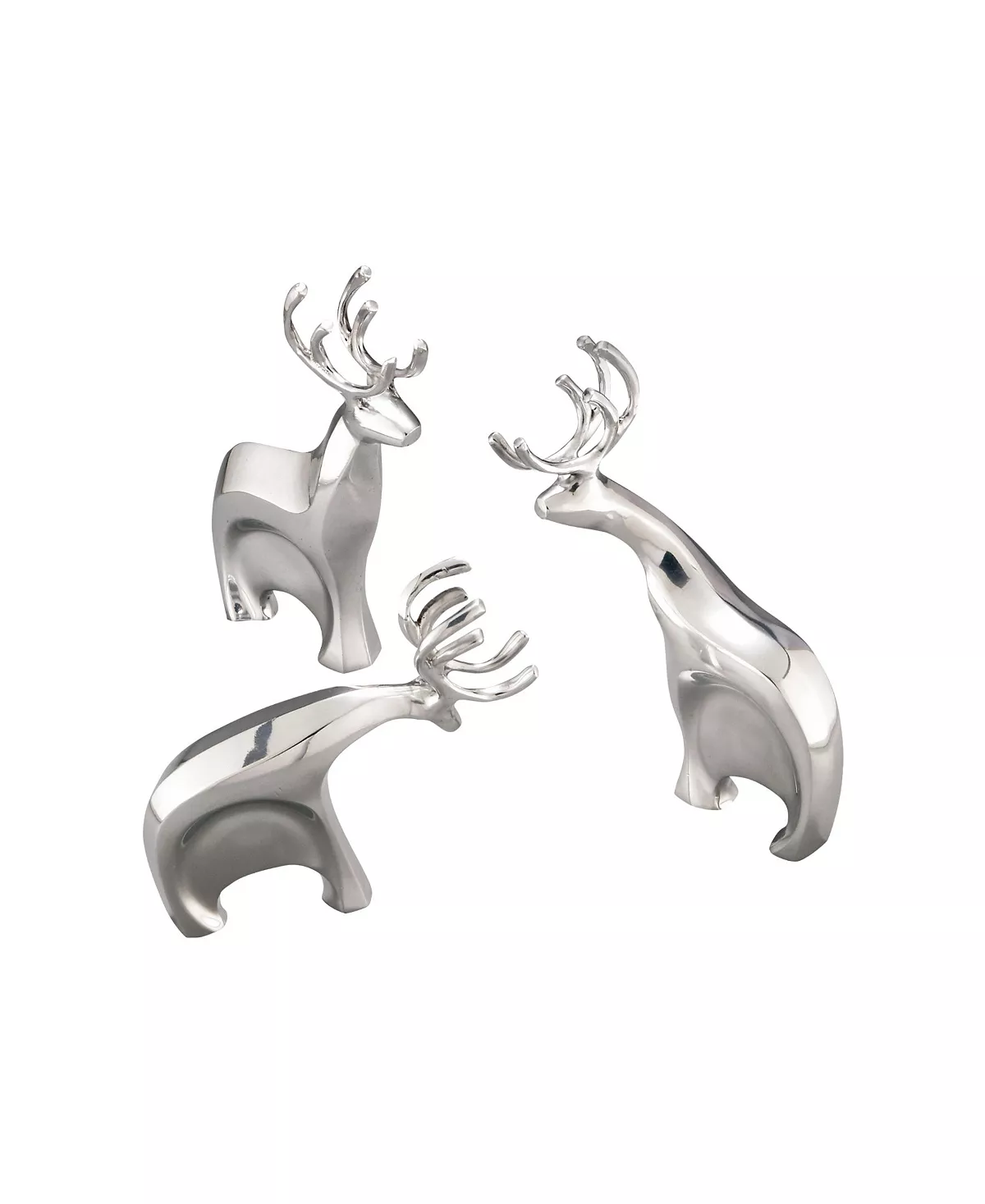Nambé Blitzen Reindeer Figurines, Set Of 3 4 Nambé Blitzen Reindeer Figurines, Set Of 3 - Image 2