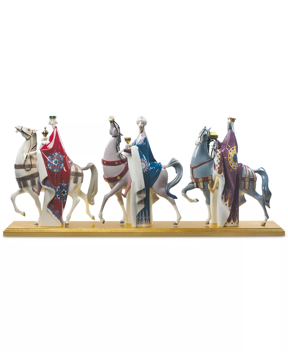 Lladró Porcelain King Melchior, Gaspar & Balthasar Limited Edition Figurine 3 Lladró Porcelain King Melchior, Gaspar & Balthasar Limited Edition Figurine
