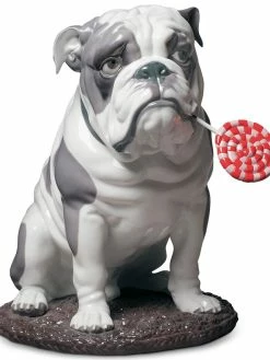 Lladr&oacute; Bulldog With Lollipop Figurine