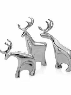 Namb&eacute; Blitzen Reindeer Figurines, Set Of 3