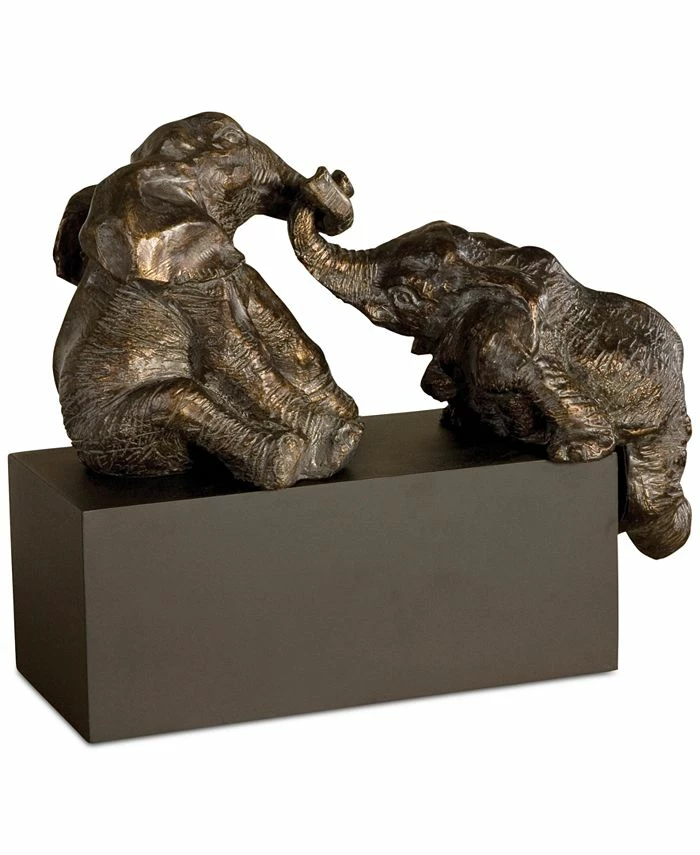 Uttermost 3-Pc. Playful Pachyderms Bronze Figurine 3 Uttermost 3-Pc. Playful Pachyderms Bronze Figurine